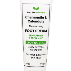 Natural Foot Cream | Organic Moisturizer for Dry, Cracked Feet  100ml | Maleka Naturals